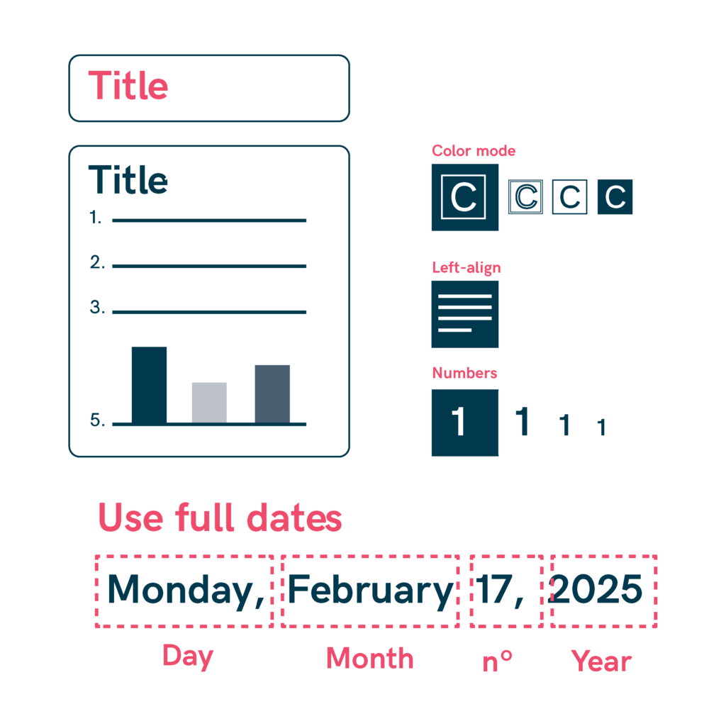 guidelines for clear text layout